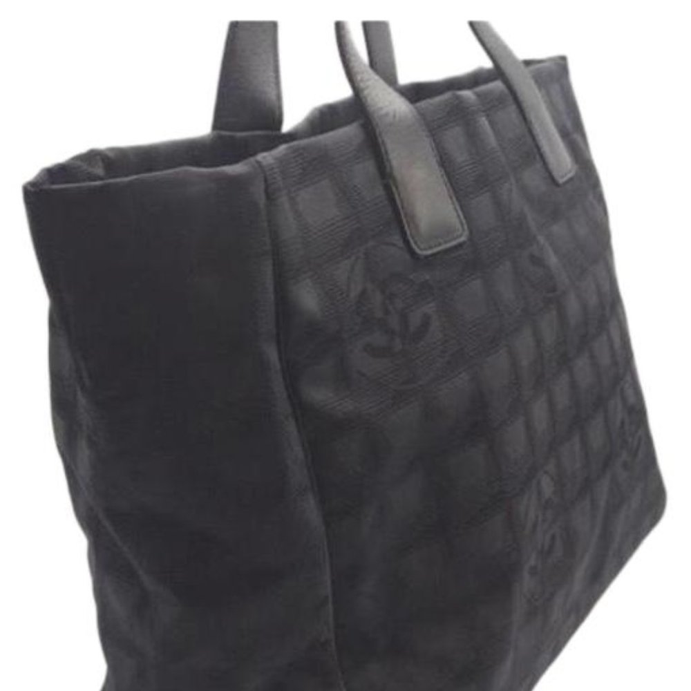 Chanel Tote Black Nylon Satchel